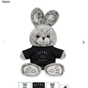 Pilot Brand Gray Plush Rabbit